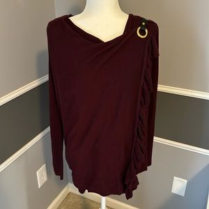 INC International Concepts Maroon Sweater